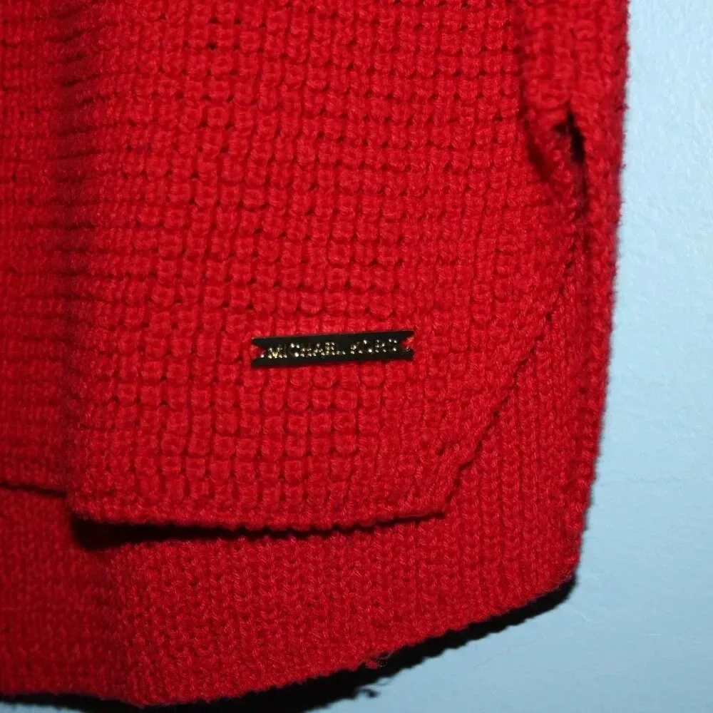 MICHAEL MICHAEL KORS XS Red Cowl Neck Sweater